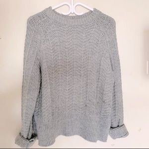 Grey knit sweater